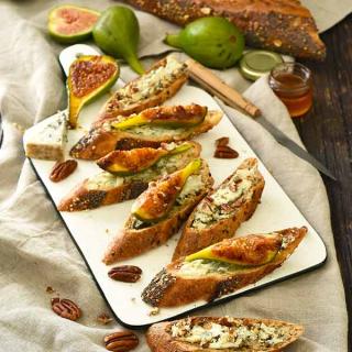 Crostinis figues et bleu