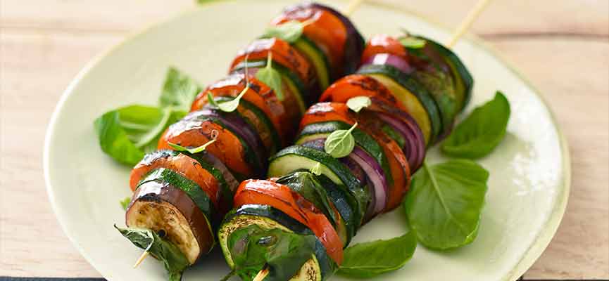 Brochettes comme un tian au pesto Brochettes comme un tian au pesto