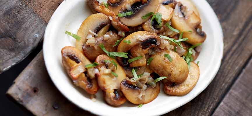Champignons à la coriandre