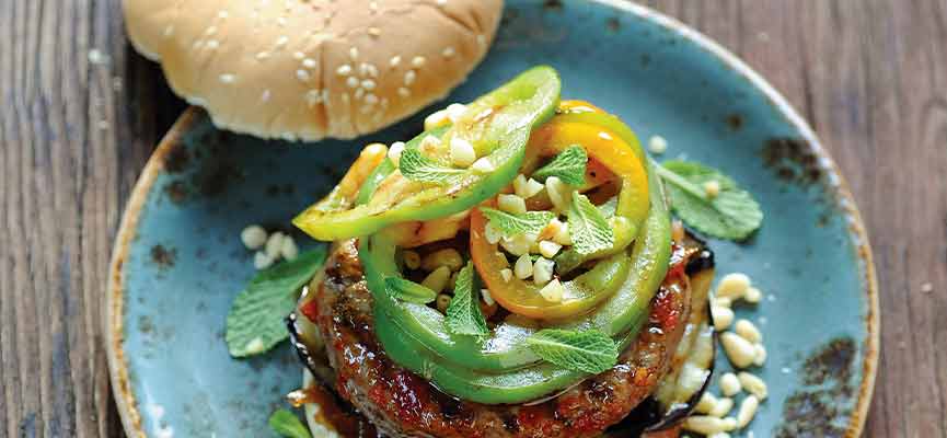 Hamburger d'agneau à l'orientale