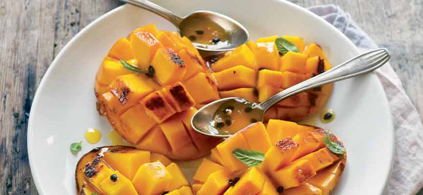 Mangues rôties aux fruits de la passion