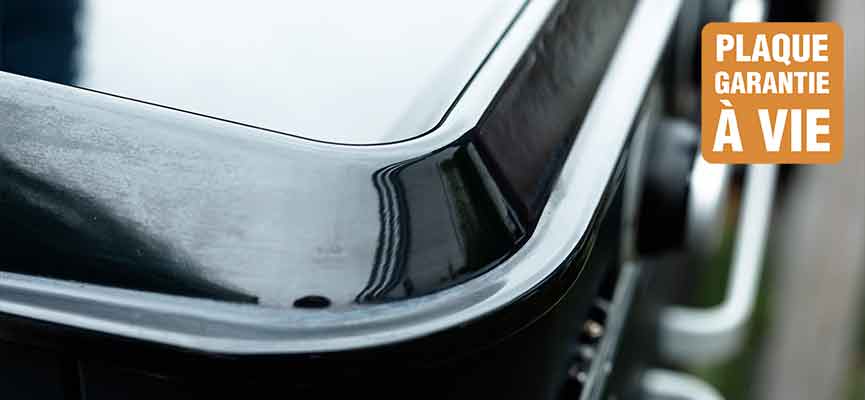 Plaque en fonte émaillée garantie à vie