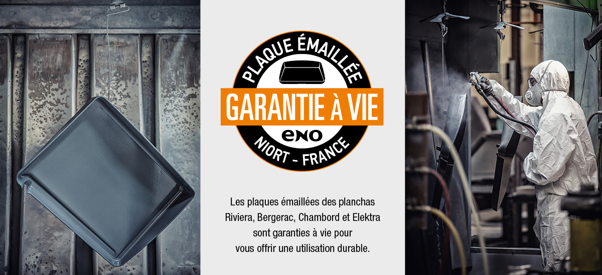 Lifetime warranty eno plancha plate